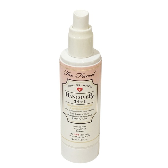 TOO FACED Hangover Rx 3 in 1 Replenishing Primer & Setting Spray 4oz Skincare - Picture 1 of 3